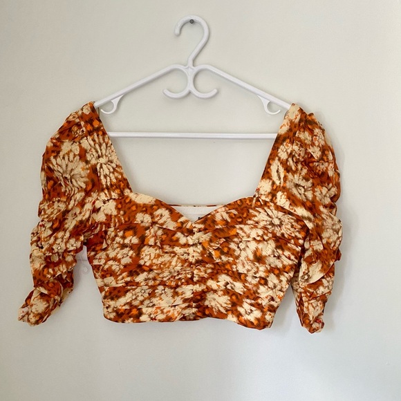 Zara Crop Blouse - Picture 2 of 4